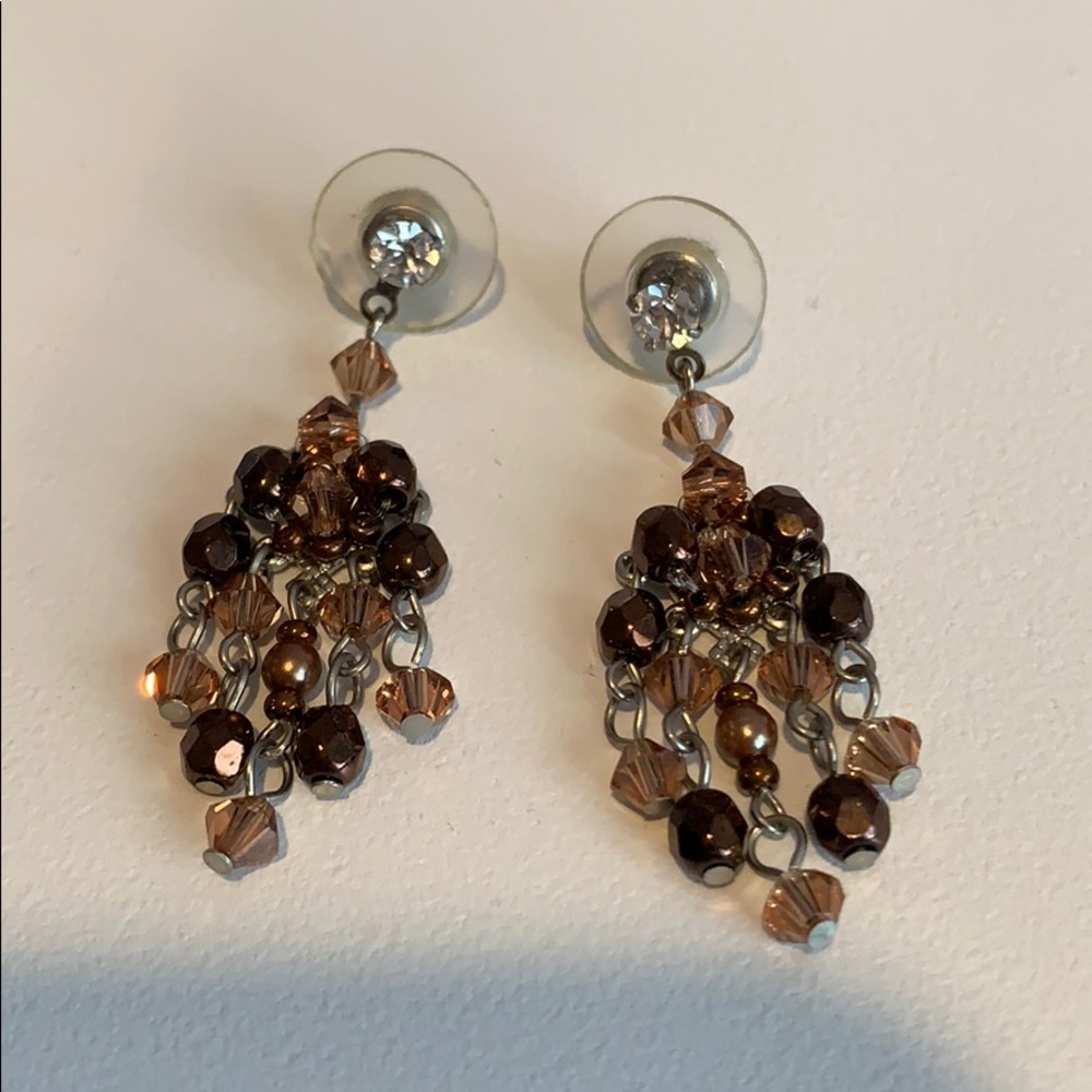 Brown earrings